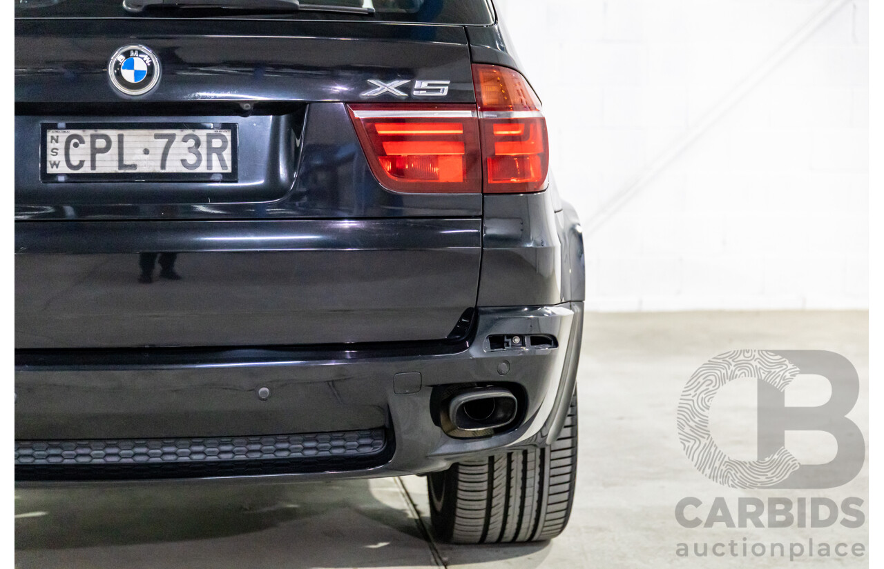 8/2013 BMW X5 Xdrive 30d E70 MY12 Upgrade 4d Wagon Black Sapphire Metallic Turbo Diesel 3.0L