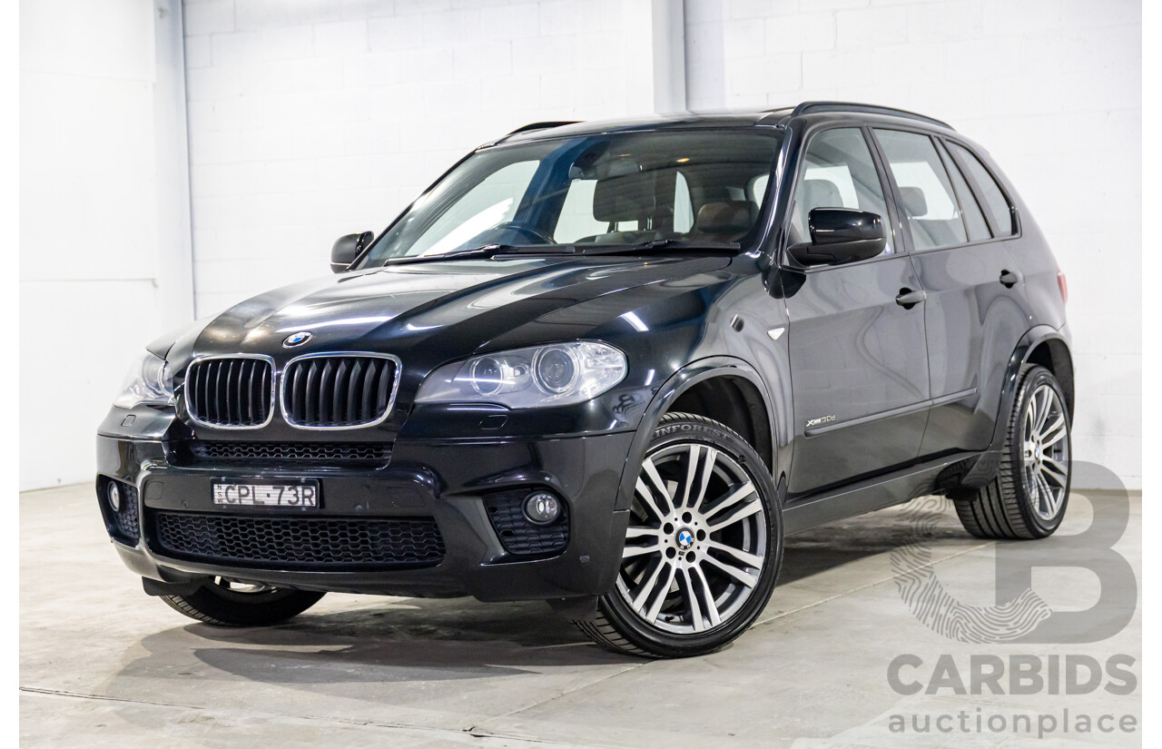 8/2013 BMW X5 Xdrive 30d E70 MY12 Upgrade 4d Wagon Black Sapphire Metallic Turbo Diesel 3.0L