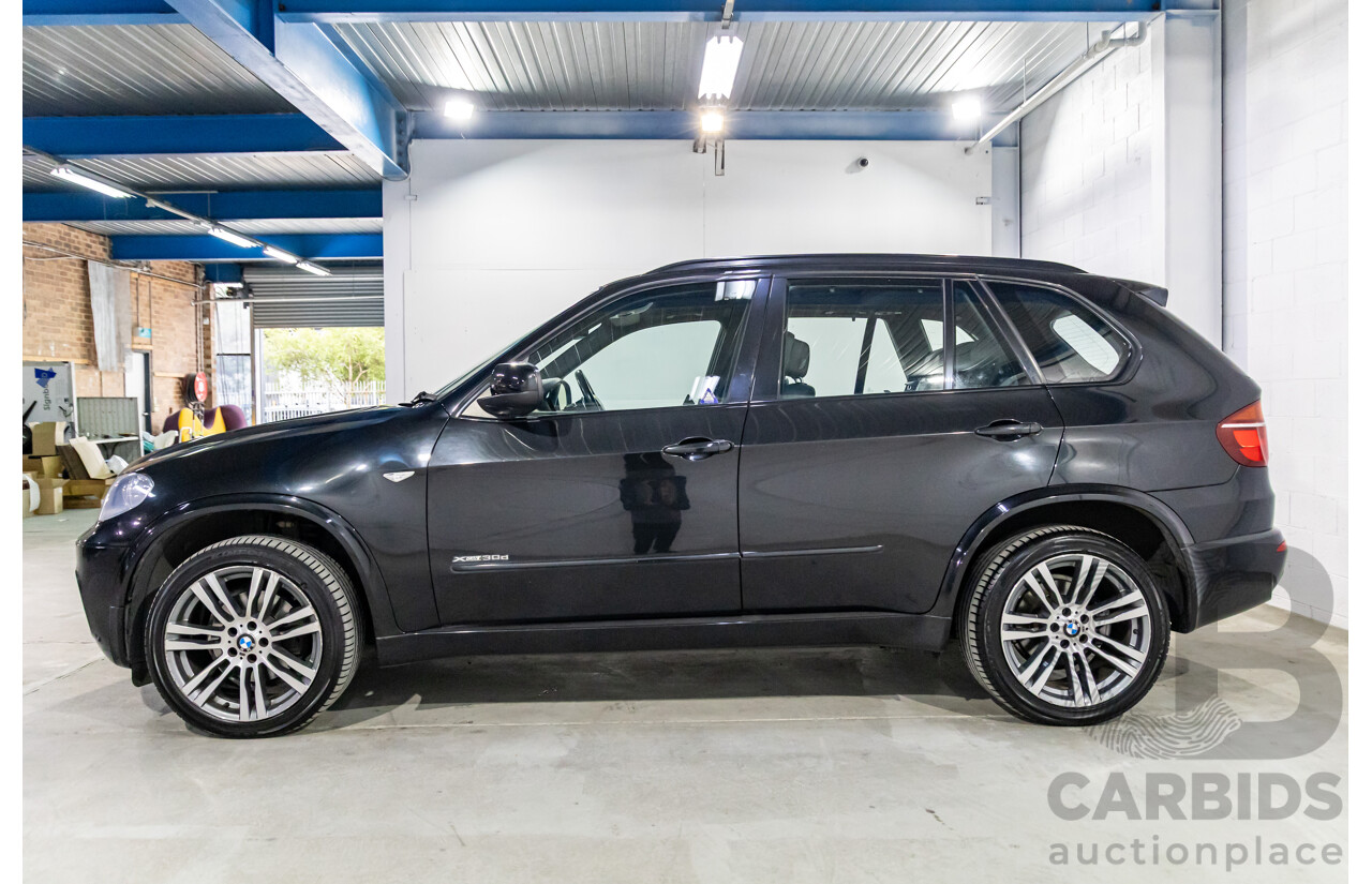 8/2013 BMW X5 Xdrive 30d E70 MY12 Upgrade 4d Wagon Black Sapphire Metallic Turbo Diesel 3.0L