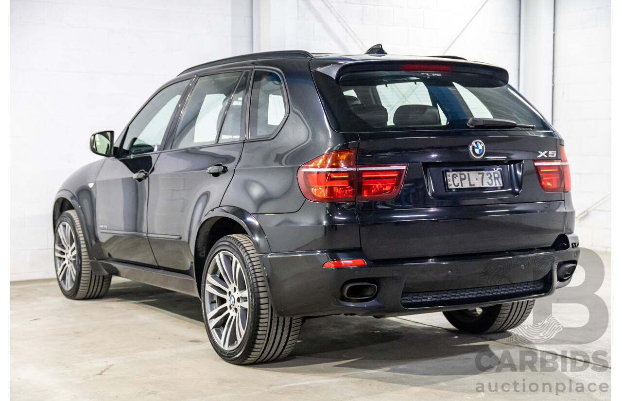 8/2013 BMW X5 Xdrive 30d E70 MY12 Upgrade 4d Wagon Black Sapphire Metallic Turbo Diesel 3.0L