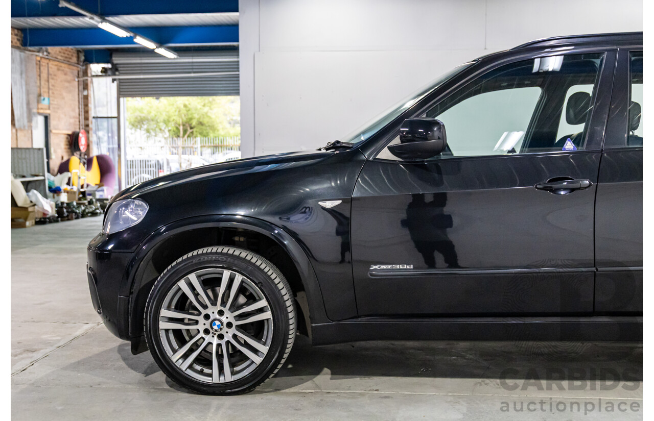 8/2013 BMW X5 Xdrive 30d E70 MY12 Upgrade 4d Wagon Black Sapphire Metallic Turbo Diesel 3.0L