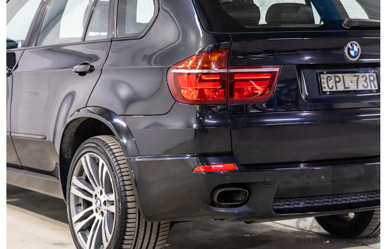 8/2013 BMW X5 Xdrive 30d E70 MY12 Upgrade 4d Wagon Black Sapphire Metallic Turbo Diesel 3.0L