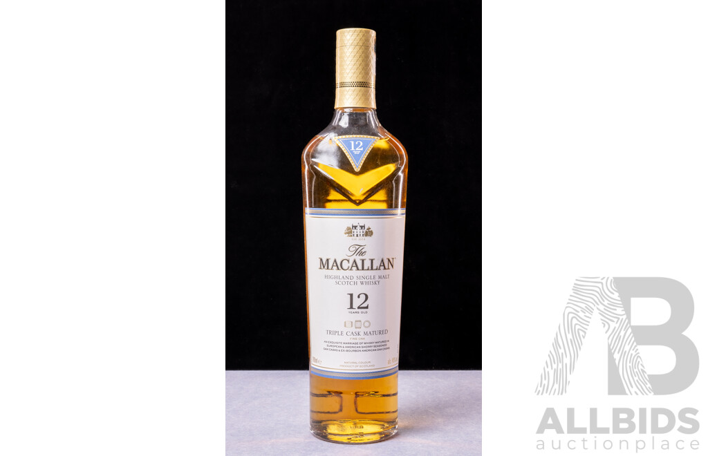 The Macallan Highland Single Malt Scotch Whiskey, 12 Years