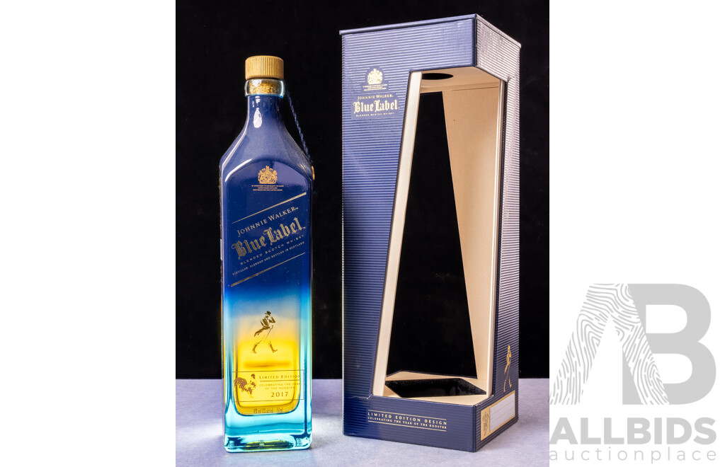 Johnnie Walker Blue Label Limited Edition Design Celebrating Year of the Rooster 2017