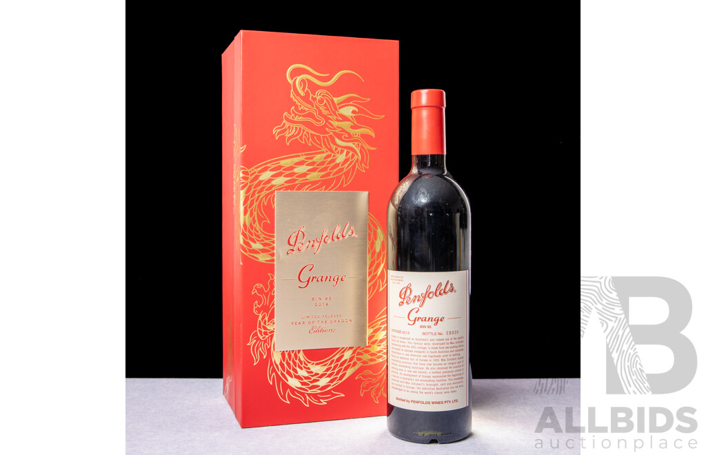 Penfolds Grange Bin 95 Limited Release Year of the Dragon 2019 in Presentation Box