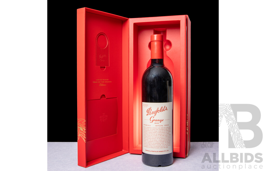 Penfolds Grange Bin 95 Limited Release Year of the Dragon 2019 in Presentation Box