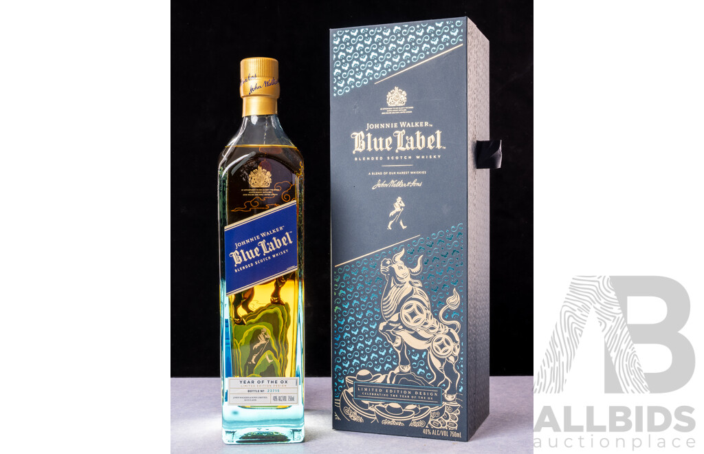 Johnnie Walker Blue Label Limited Edition Design Celebrating Year of the Ox