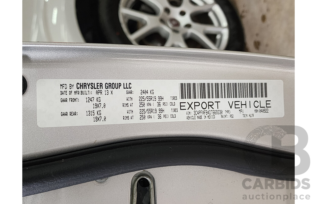 7/2013 Fiat Freemont Lounge JF 4d Wagon Silver 2.4L