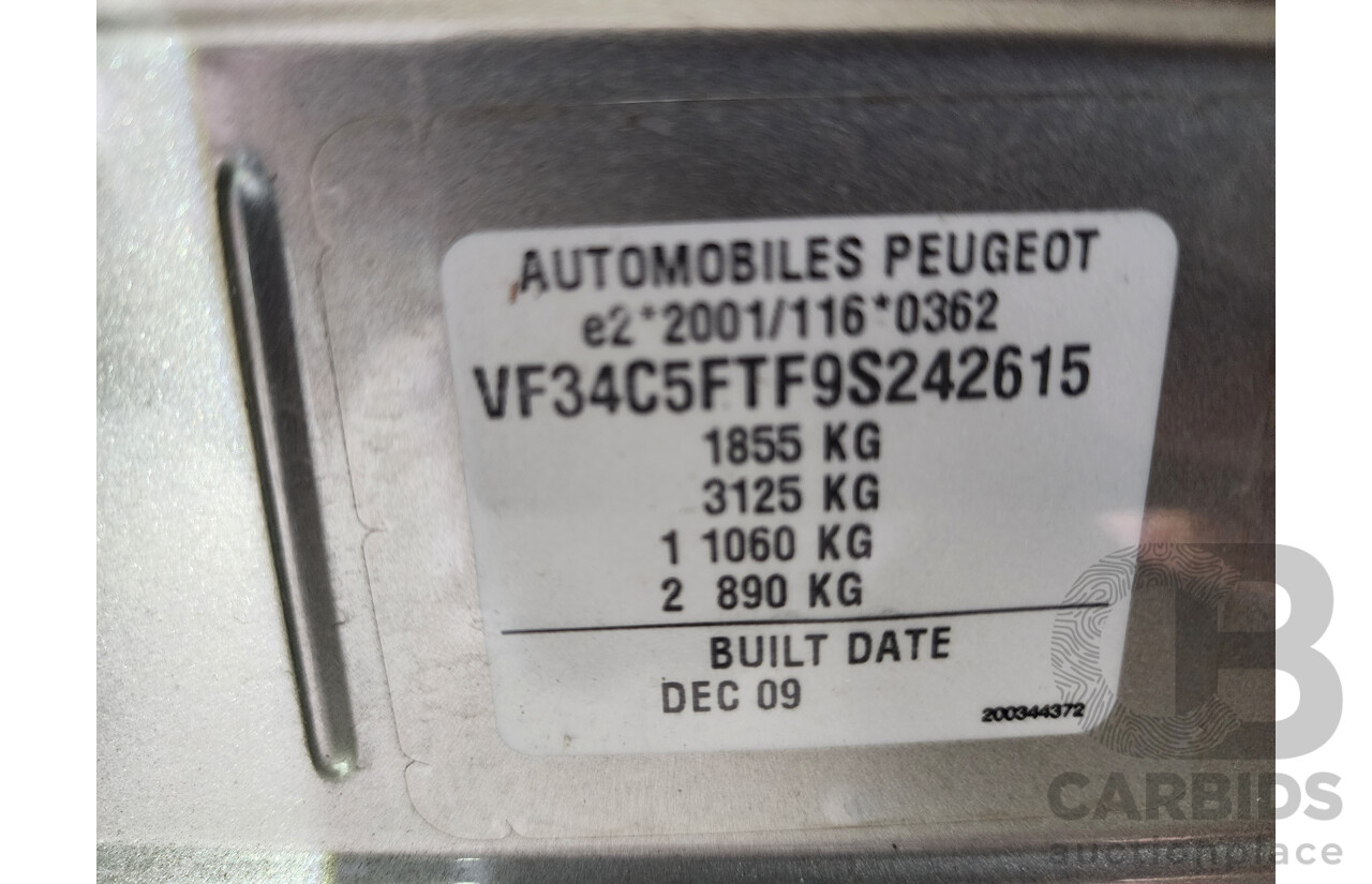 1/2010 Peugeot 308 XSE Turbo  5d Hatchback Grey 1.6L