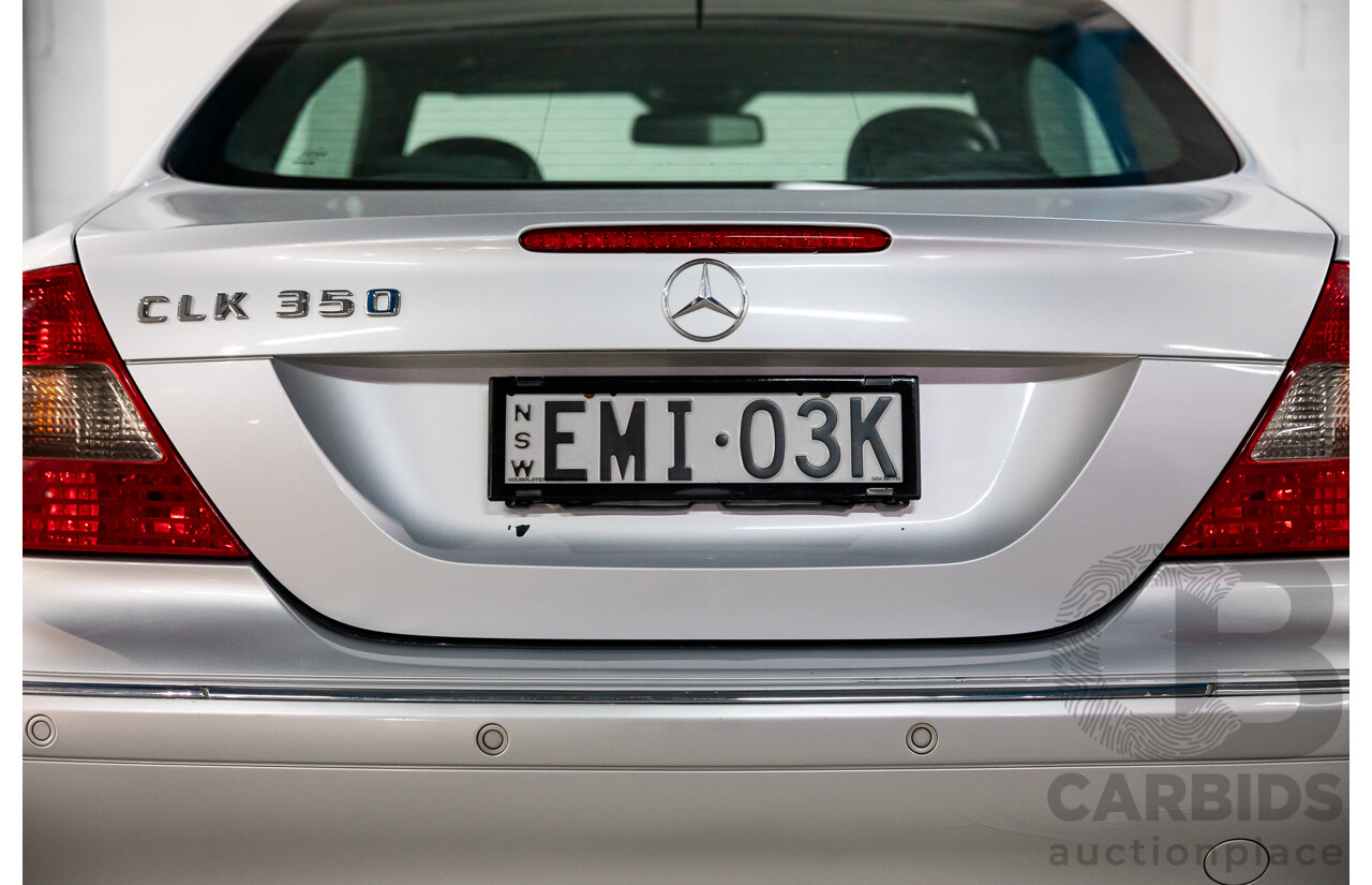 12/2005 Mercedes-Benz CLK350 Elegance C209 MY06 2d Coupe Iridium Silver Metallic V6 3.5L