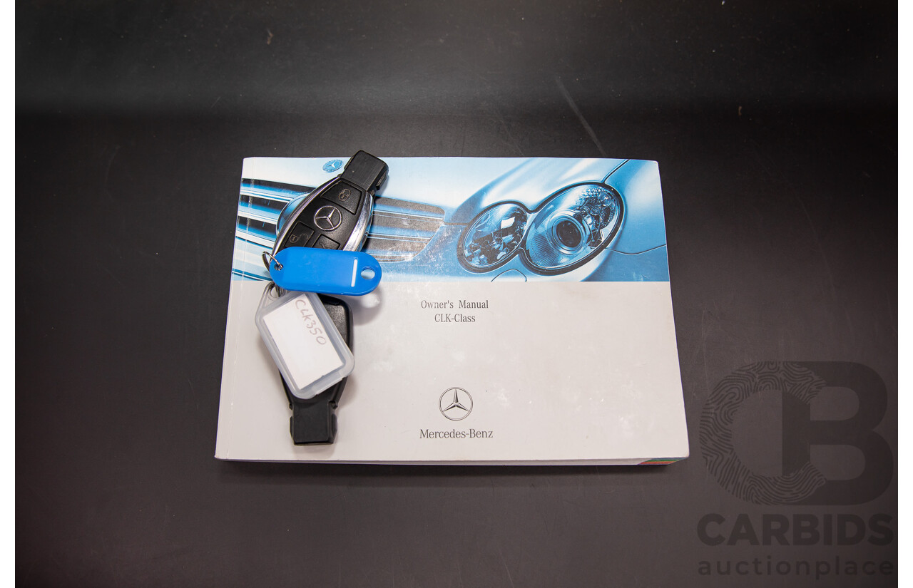 12/2005 Mercedes-Benz CLK350 Elegance C209 MY06 2d Coupe Iridium Silver Metallic V6 3.5L