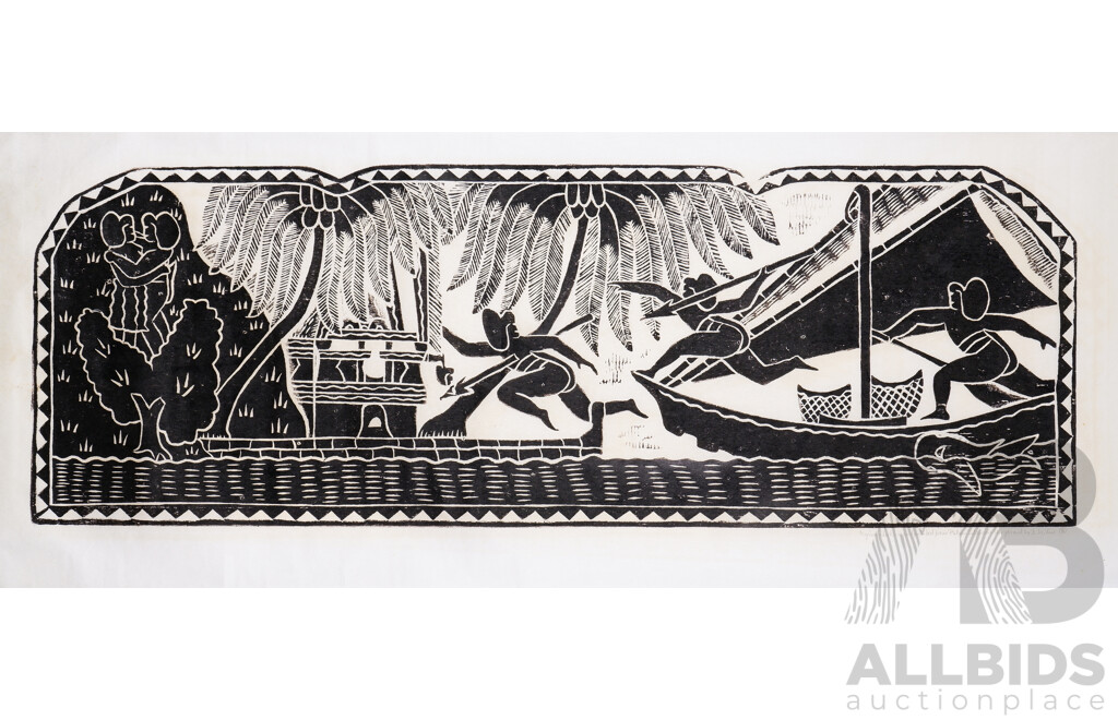 Heather Shimmen, (20th Century, Australian, 1957-), Portrait of Mr G 1982, Softground Etching & Aquatint, 49 x 23.5 cm (image), Together with Another Unframed Print (2)