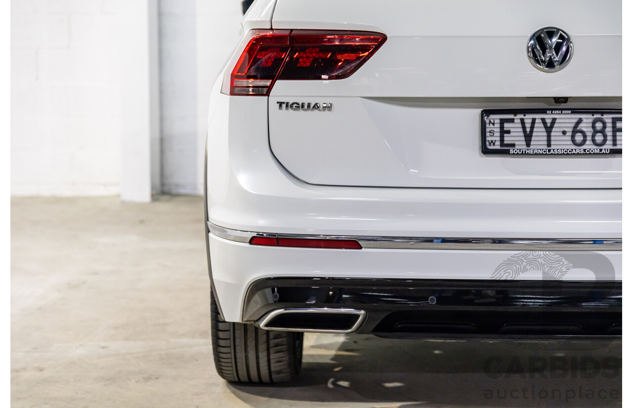 03/2019 Volkswagen Tiguan R-Line 162 TSI Highline (AWD) 5NA MY19.5 4d Wagon Pure White Turbo 2.0L