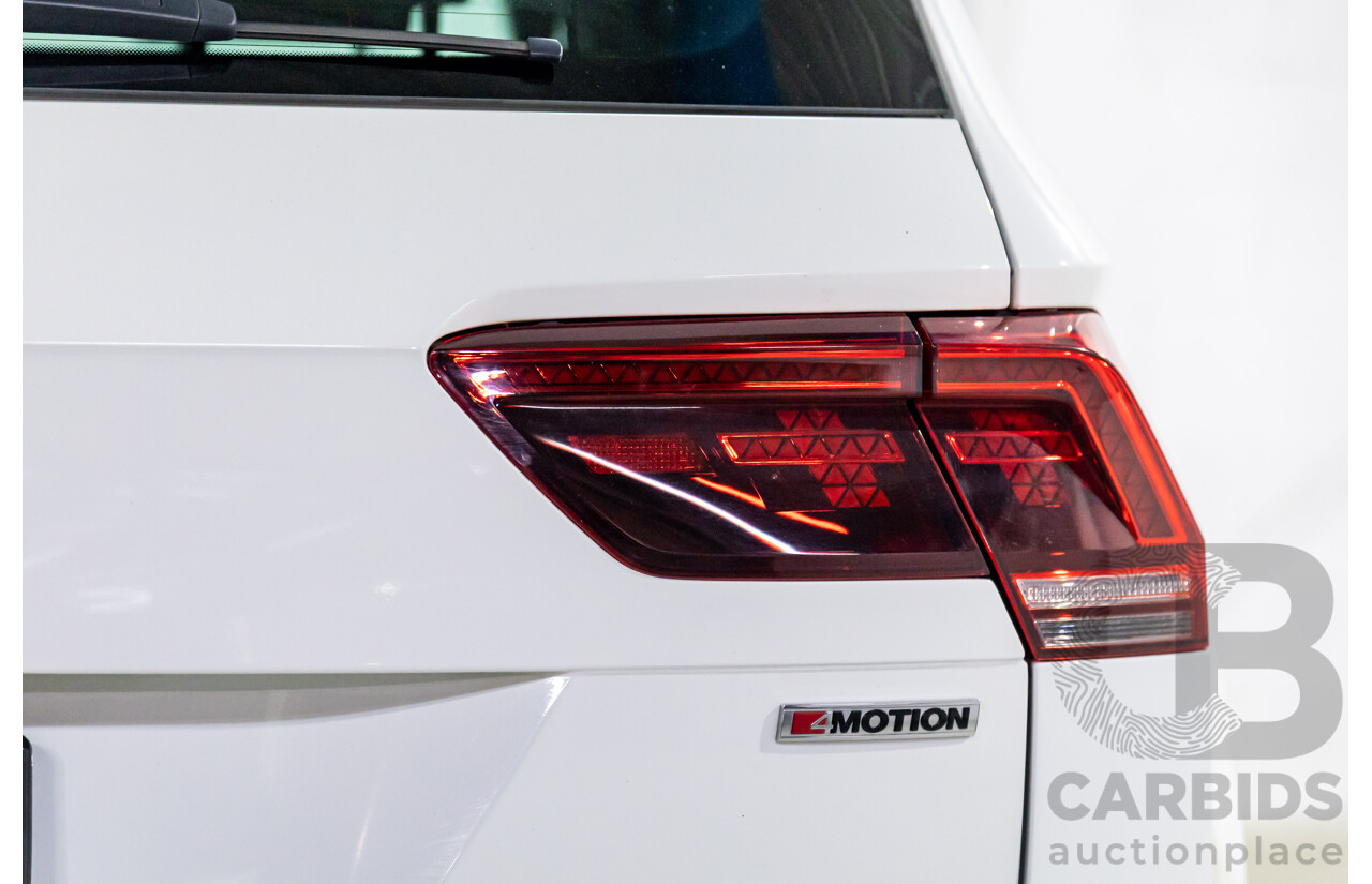 03/2019 Volkswagen Tiguan R-Line 162 TSI Highline (AWD) 5NA MY19.5 4d Wagon Pure White Turbo 2.0L
