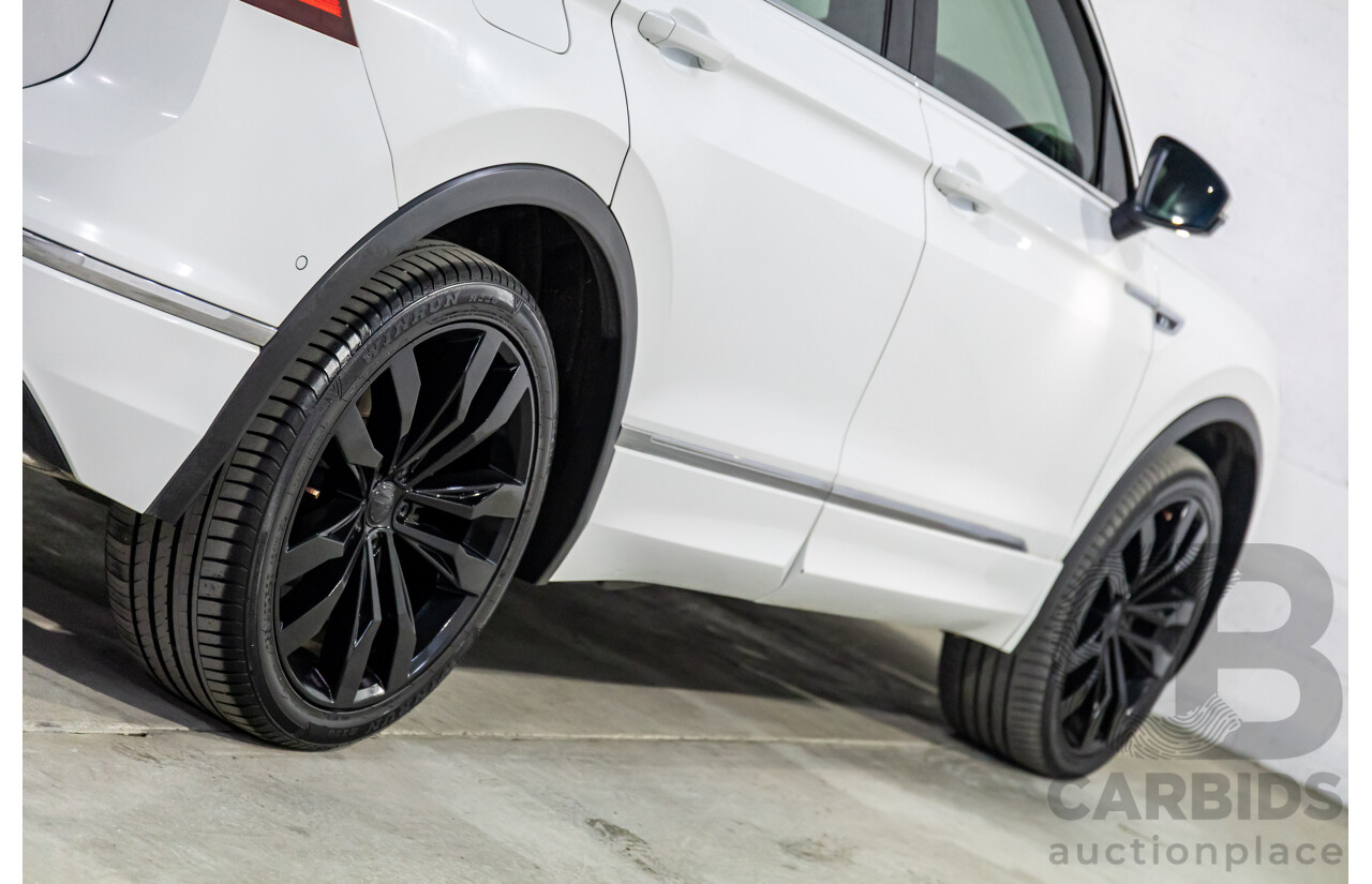 03/2019 Volkswagen Tiguan R-Line 162 TSI Highline (AWD) 5NA MY19.5 4d Wagon Pure White Turbo 2.0L