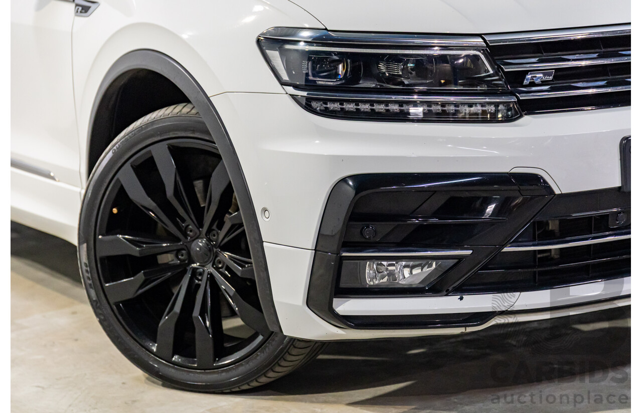 03/2019 Volkswagen Tiguan R-Line 162 TSI Highline (AWD) 5NA MY19.5 4d Wagon Pure White Turbo 2.0L