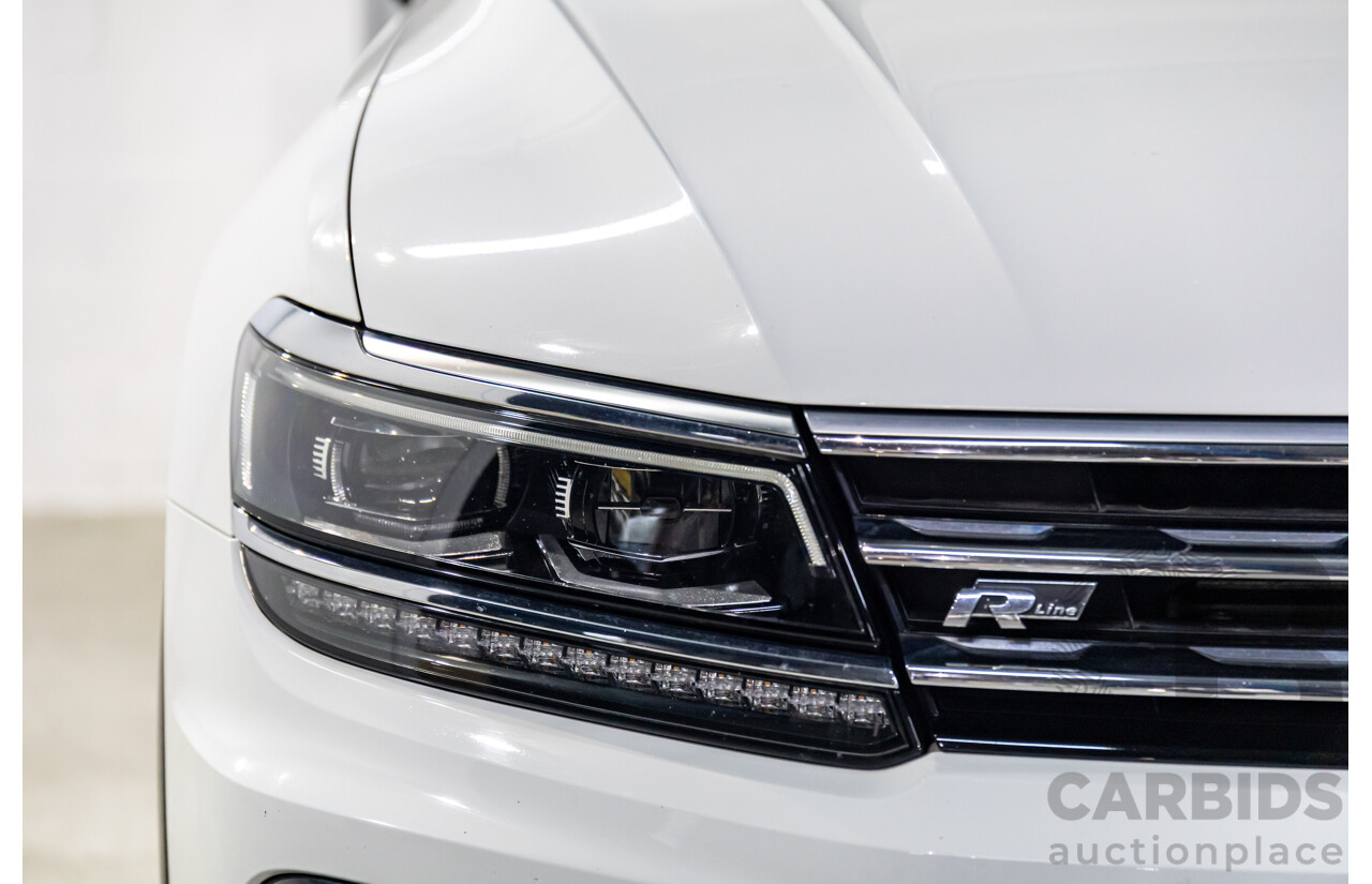 03/2019 Volkswagen Tiguan R-Line 162 TSI Highline (AWD) 5NA MY19.5 4d Wagon Pure White Turbo 2.0L
