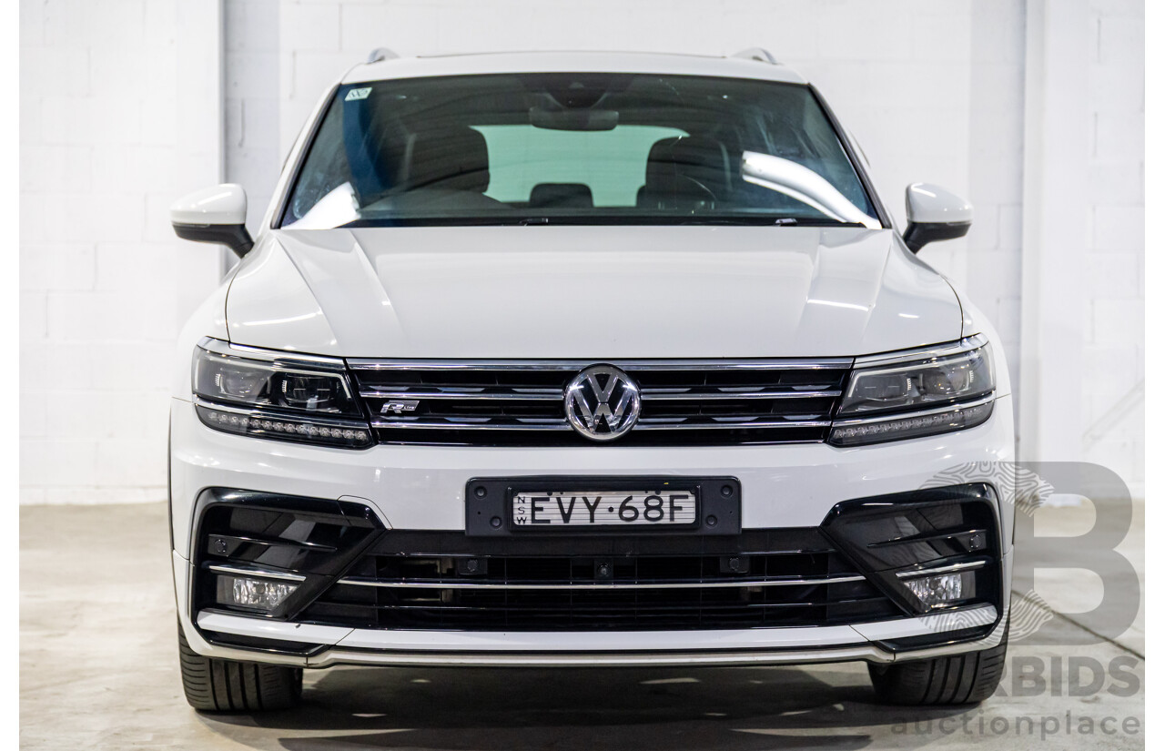 03/2019 Volkswagen Tiguan R-Line 162 TSI Highline (AWD) 5NA MY19.5 4d Wagon Pure White Turbo 2.0L