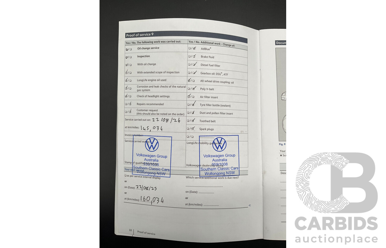 03/2019 Volkswagen Tiguan R-Line 162 TSI Highline (AWD) 5NA MY19.5 4d Wagon Pure White Turbo 2.0L