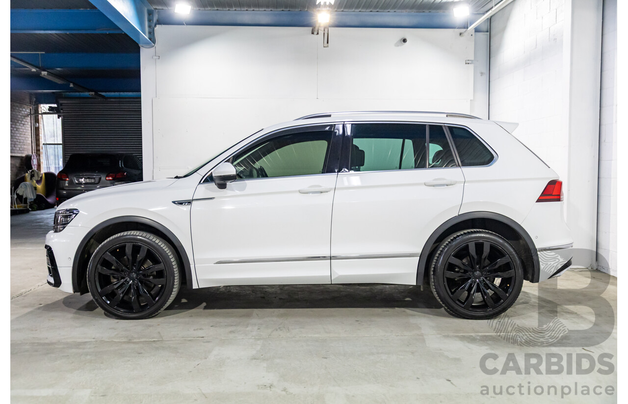03/2019 Volkswagen Tiguan R-Line 162 TSI Highline (AWD) 5NA MY19.5 4d Wagon Pure White Turbo 2.0L