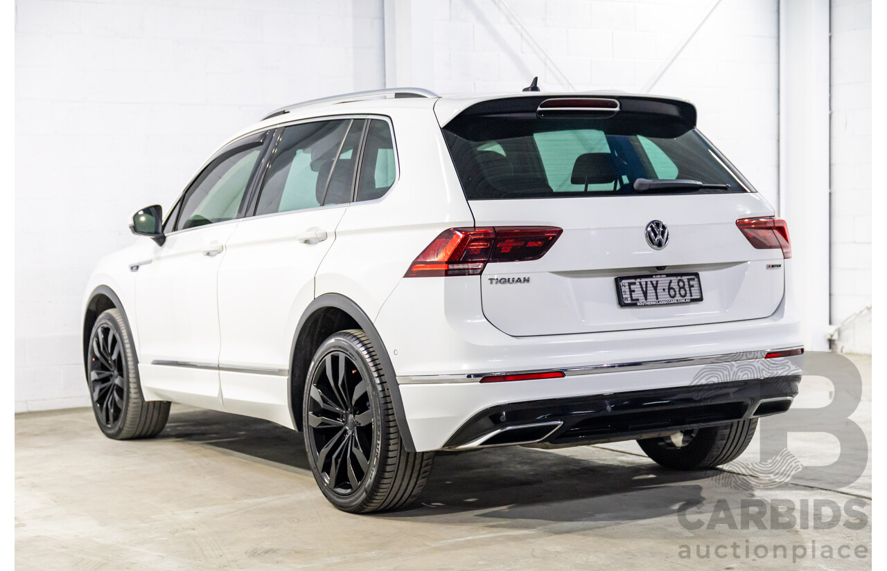 03/2019 Volkswagen Tiguan R-Line 162 TSI Highline (AWD) 5NA MY19.5 4d Wagon Pure White Turbo 2.0L