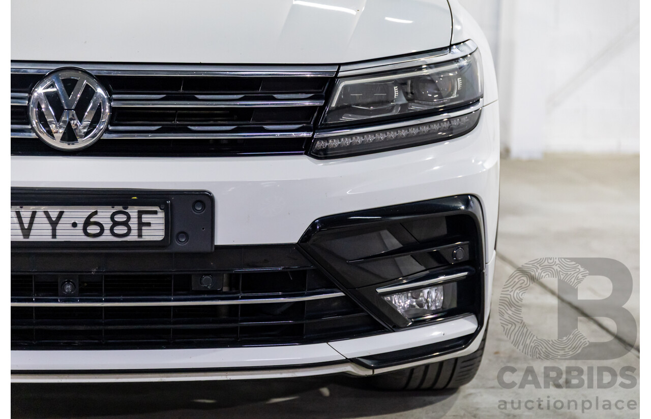 03/2019 Volkswagen Tiguan R-Line 162 TSI Highline (AWD) 5NA MY19.5 4d Wagon Pure White Turbo 2.0L
