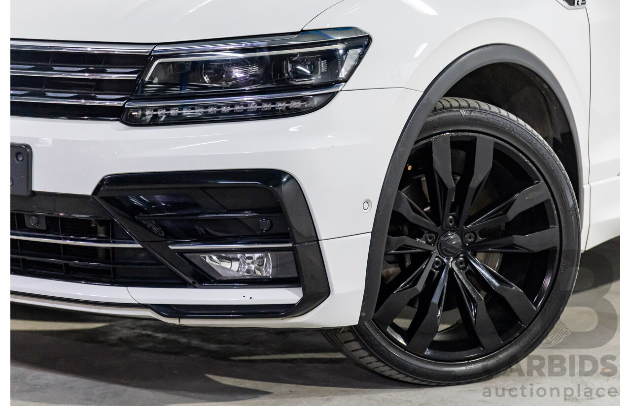 03/2019 Volkswagen Tiguan R-Line 162 TSI Highline (AWD) 5NA MY19.5 4d Wagon Pure White Turbo 2.0L