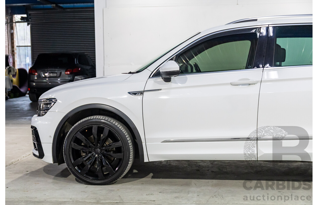 03/2019 Volkswagen Tiguan R-Line 162 TSI Highline (AWD) 5NA MY19.5 4d Wagon Pure White Turbo 2.0L