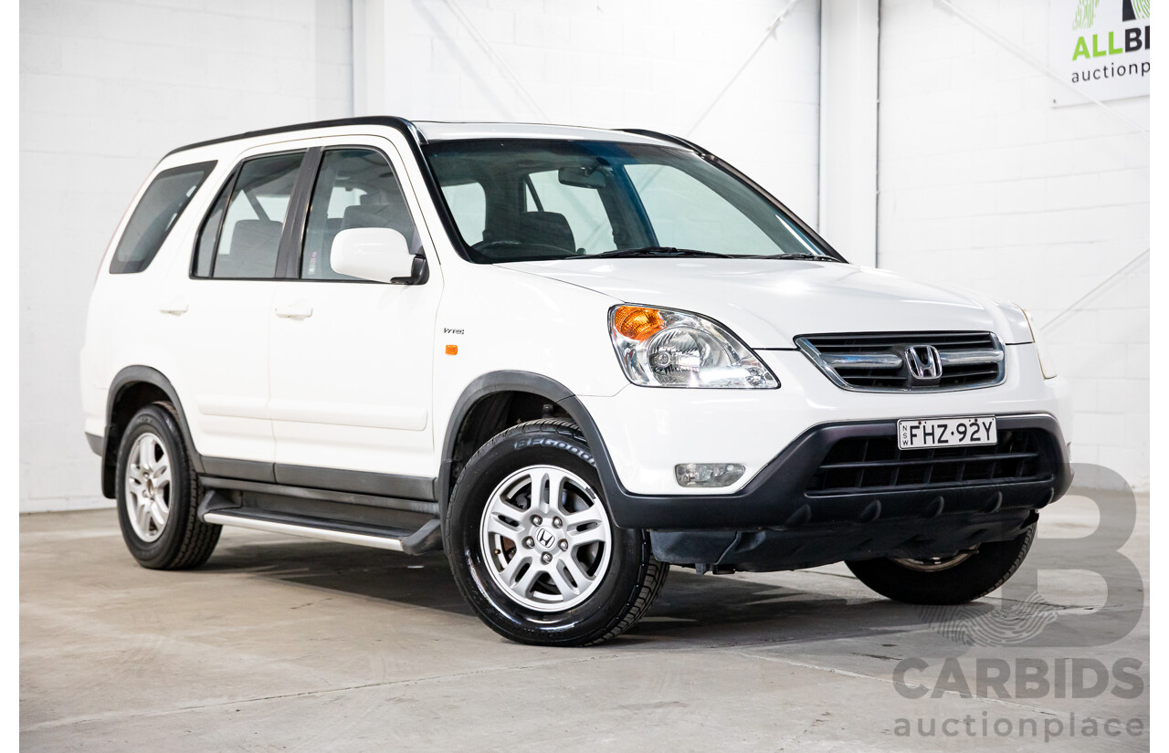 3/2002 Honda CRV (4x4) Sport MY02 4d Wagon Taffeta White 2.4L
