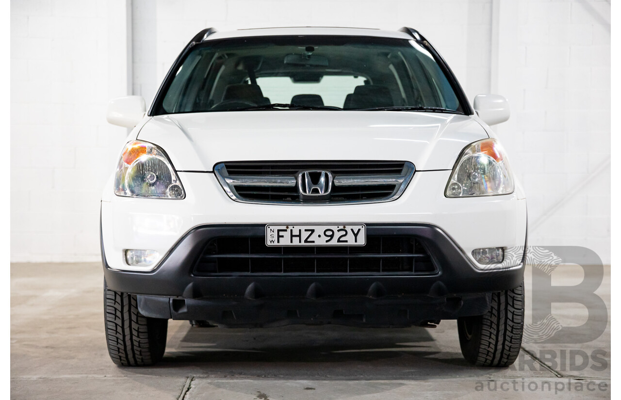 3/2002 Honda CRV (4x4) Sport MY02 4d Wagon Taffeta White 2.4L