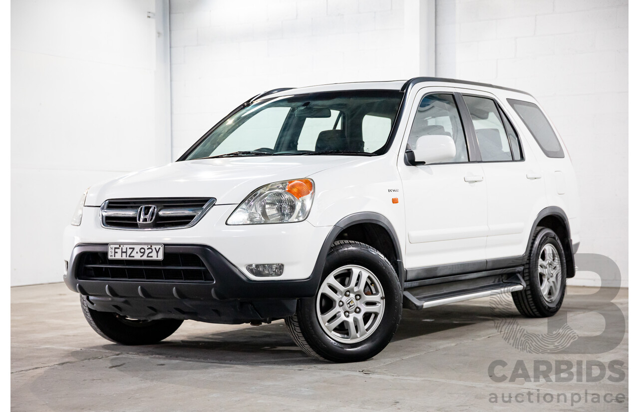3/2002 Honda CRV (4x4) Sport MY02 4d Wagon Taffeta White 2.4L