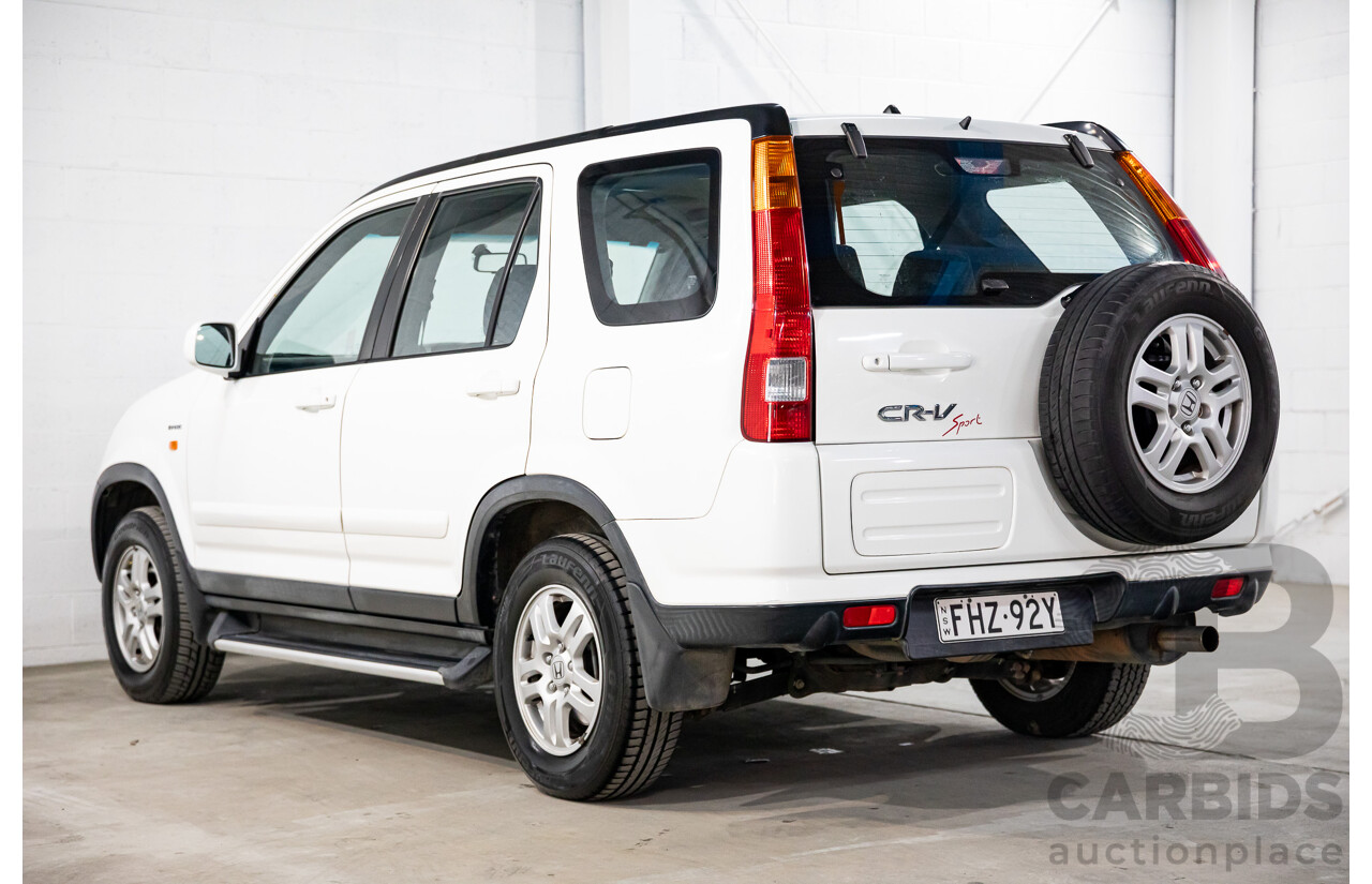 3/2002 Honda CRV (4x4) Sport MY02 4d Wagon Taffeta White 2.4L
