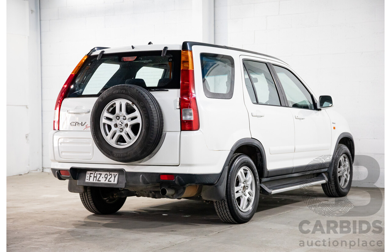 3/2002 Honda CRV (4x4) Sport MY02 4d Wagon Taffeta White 2.4L
