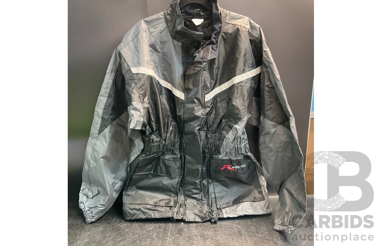 RJAYS Jacket & DRIRIDER Waterproof Rain Suit - Size XS - Lot of 2