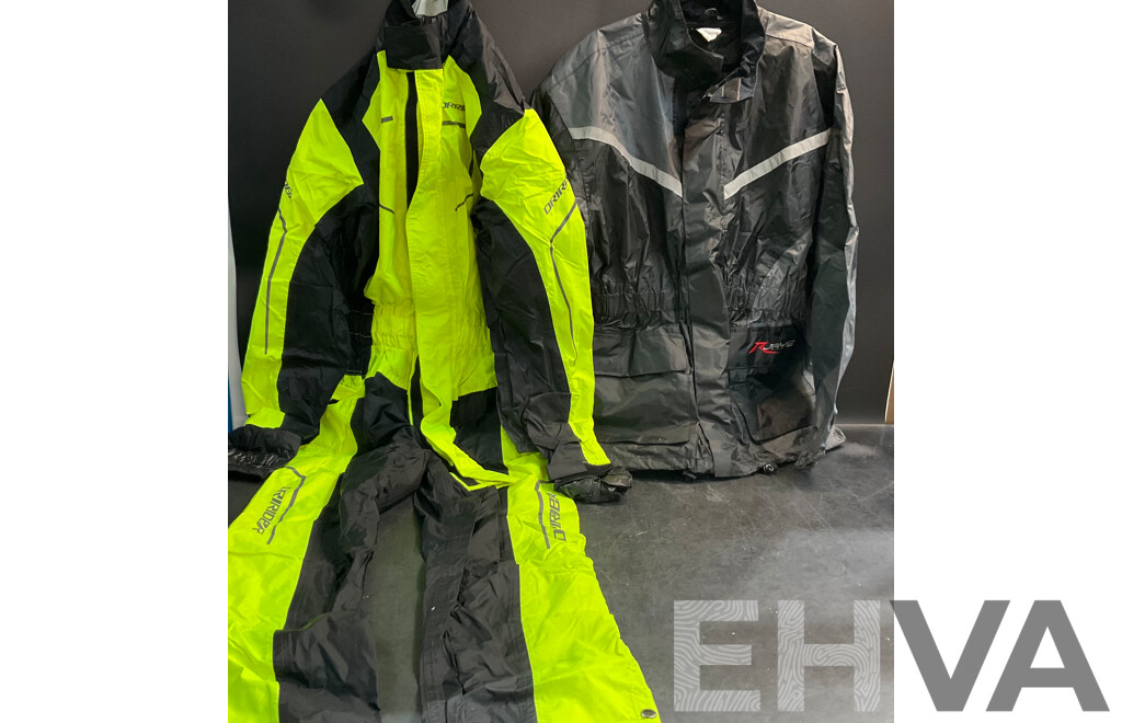 RJAYS Jacket & DRIRIDER Waterproof Rain Suit - Size XS - Lot of 2