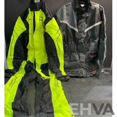 RJAYS Jacket & DRIRIDER Waterproof Rain Suit - Size XS - Lot of 2