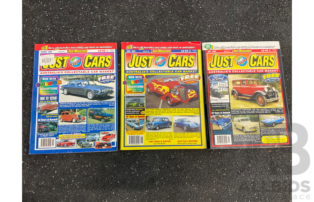 Collection of 39 JUST WORLD CARS Magazines (2003-2006)