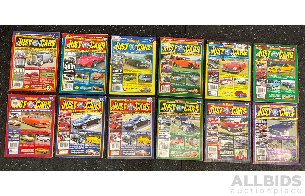Collection of 39 JUST WORLD CARS Magazines (2003-2006)