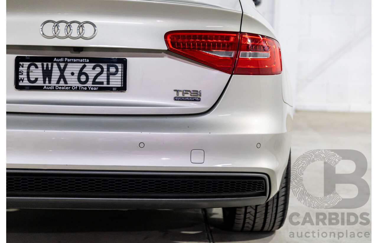 6/2015 Audi A4 2.0 TFSI Ambition Quattro B8 (8K) MY15 4d Sedan Cuvee Silver Metallic Turbo 2.0L