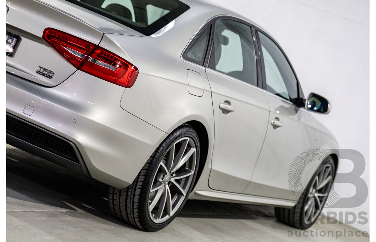 6/2015 Audi A4 2.0 TFSI Ambition Quattro B8 (8K) MY15 4d Sedan Cuvee Silver Metallic Turbo 2.0L