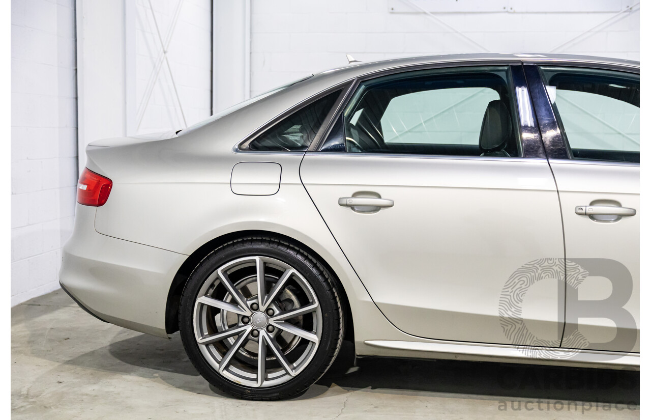 6/2015 Audi A4 2.0 TFSI Ambition Quattro B8 (8K) MY15 4d Sedan Cuvee Silver Metallic Turbo 2.0L