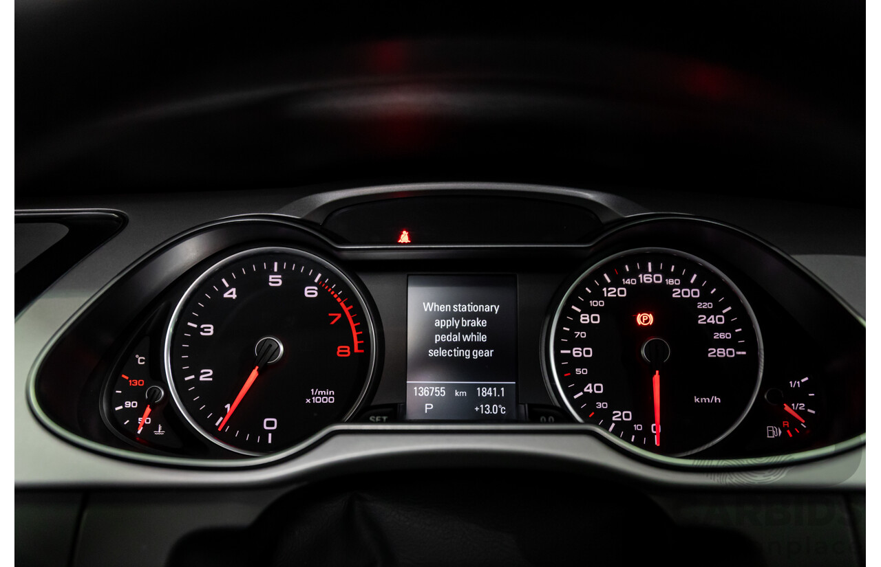 6/2015 Audi A4 2.0 TFSI Ambition Quattro B8 (8K) MY15 4d Sedan Cuvee Silver Metallic Turbo 2.0L