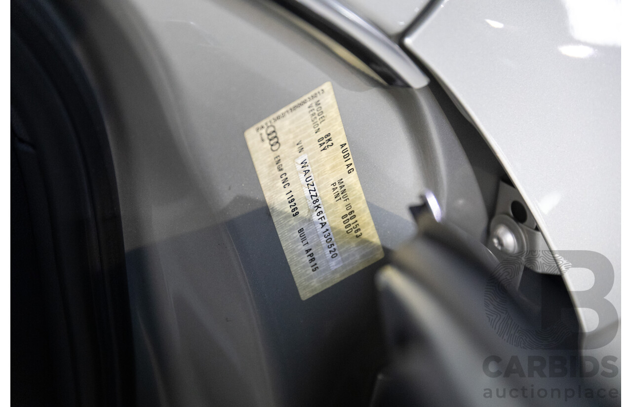 6/2015 Audi A4 2.0 TFSI Ambition Quattro B8 (8K) MY15 4d Sedan Cuvee Silver Metallic Turbo 2.0L