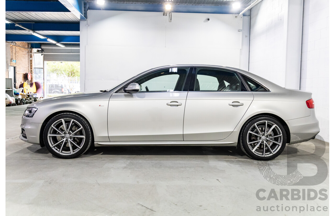 6/2015 Audi A4 2.0 TFSI Ambition Quattro B8 (8K) MY15 4d Sedan Cuvee Silver Metallic Turbo 2.0L