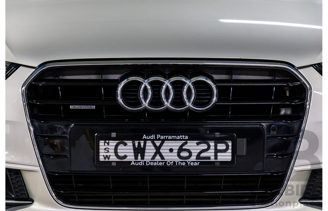 6/2015 Audi A4 2.0 TFSI Ambition Quattro B8 (8K) MY15 4d Sedan Cuvee Silver Metallic Turbo 2.0L