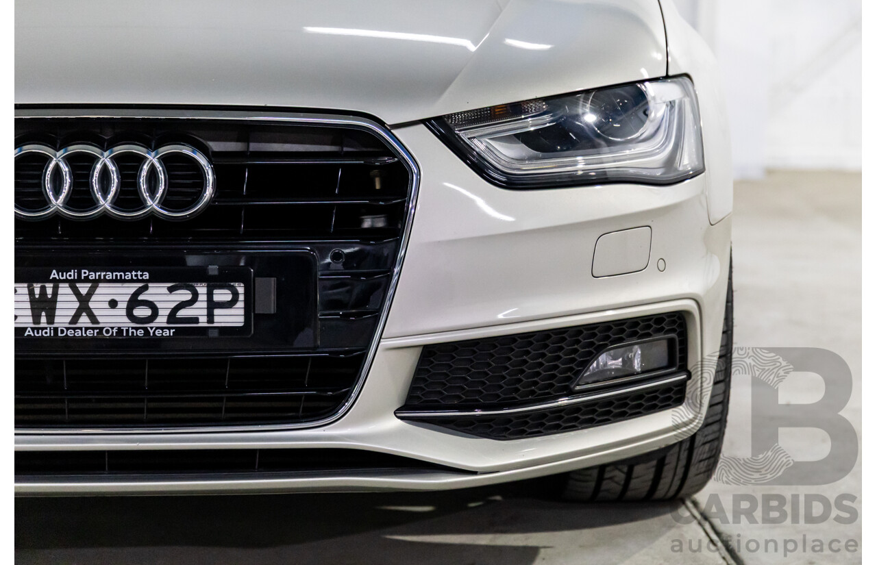 6/2015 Audi A4 2.0 TFSI Ambition Quattro B8 (8K) MY15 4d Sedan Cuvee Silver Metallic Turbo 2.0L
