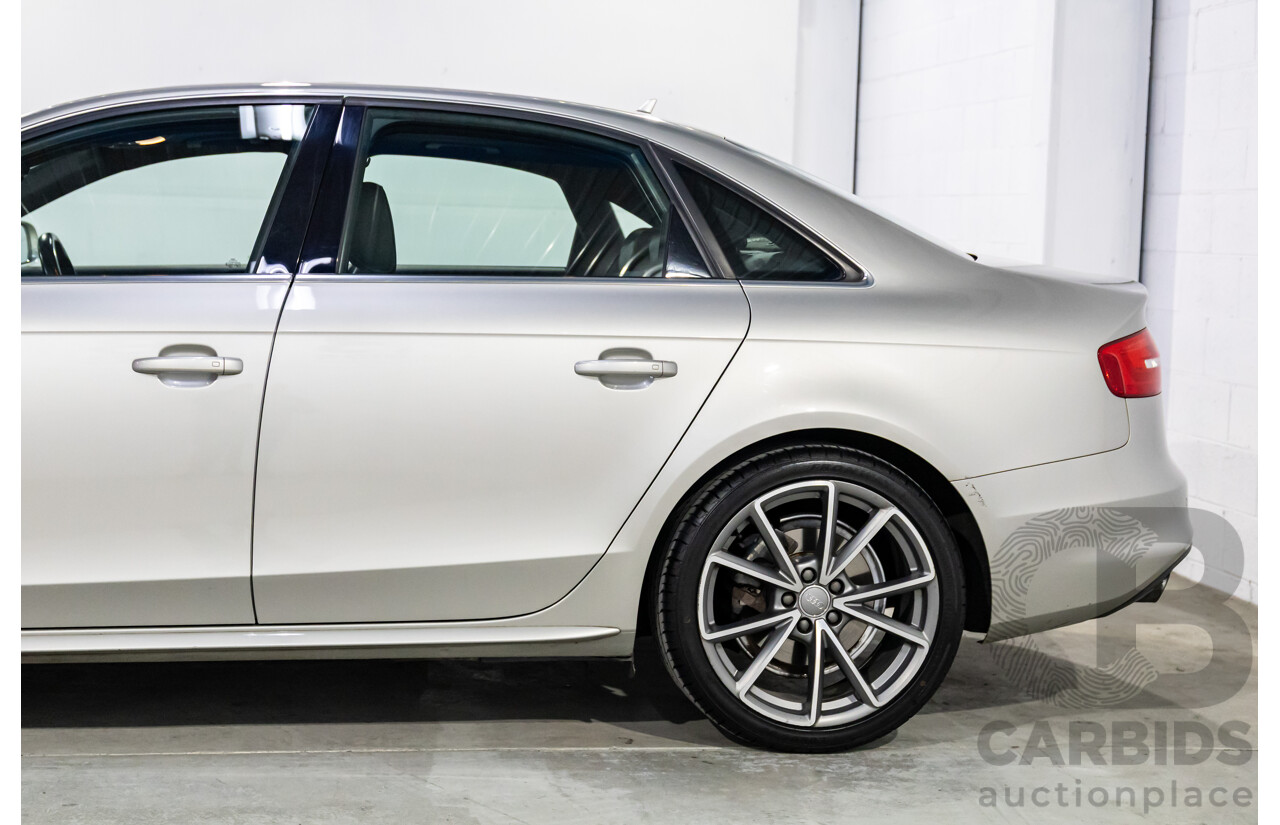 6/2015 Audi A4 2.0 TFSI Ambition Quattro B8 (8K) MY15 4d Sedan Cuvee Silver Metallic Turbo 2.0L