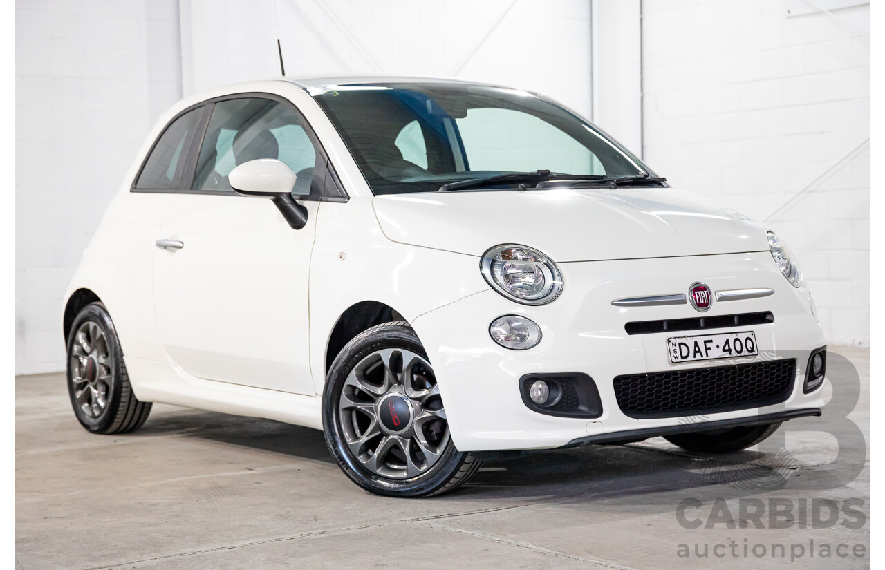 1/2015 Fiat 500 S MY14 3d Hatchback Gelato White Pastel 1.4L