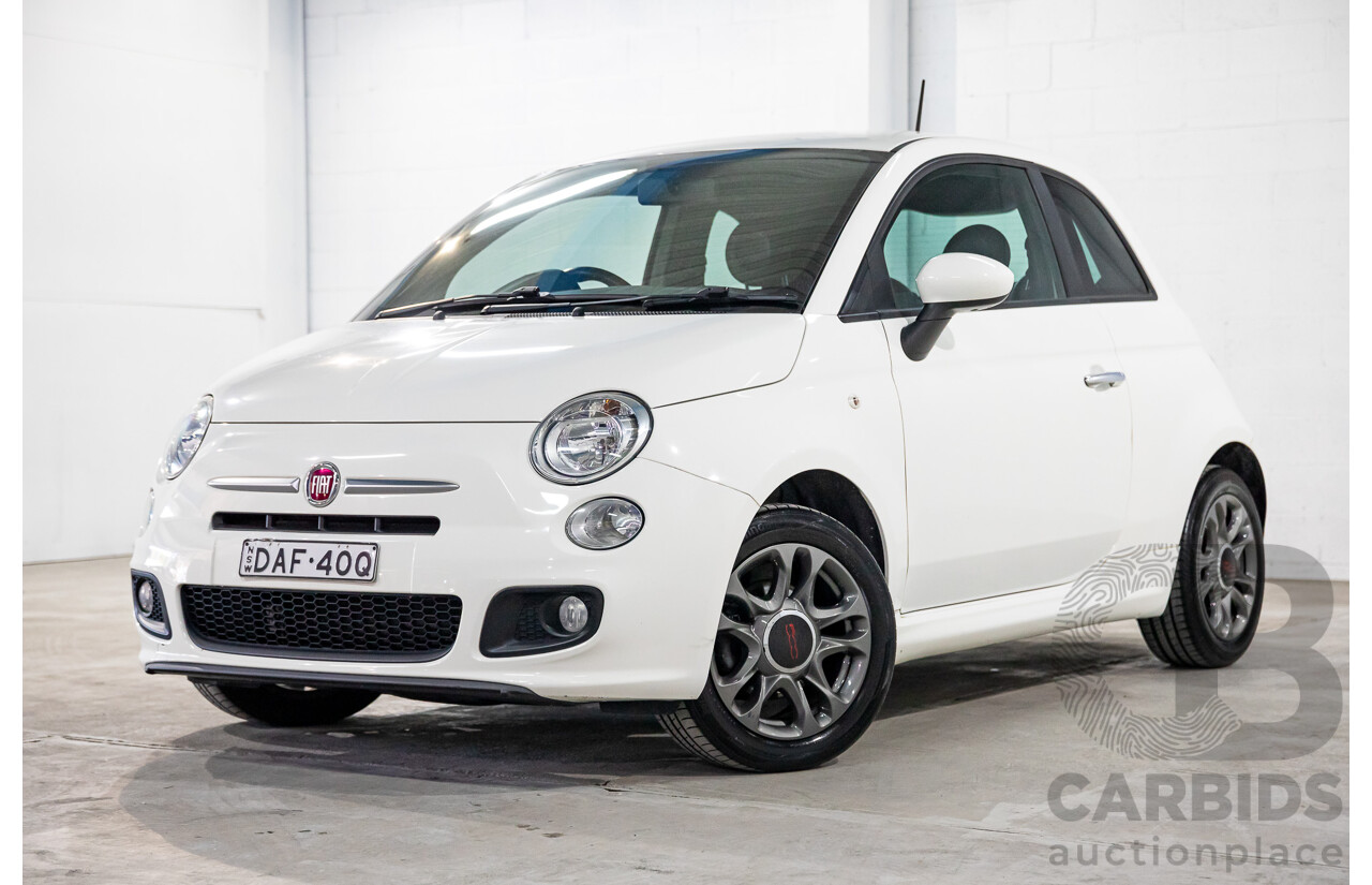 1/2015 Fiat 500 S MY14 3d Hatchback Gelato White Pastel 1.4L