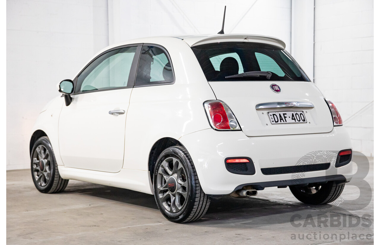 1/2015 Fiat 500 S MY14 3d Hatchback Gelato White Pastel 1.4L